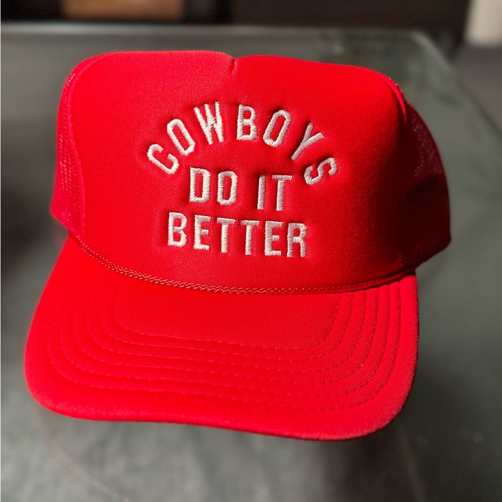 Red 'Cowboys Do It Better' Cap